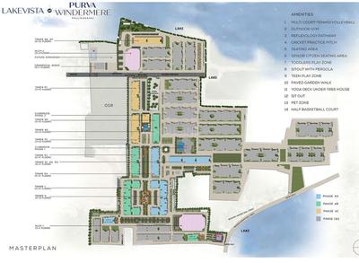 Project Image of 614.0 - 1491.0 Sq.ft 1 BHK Apartment for buy in Lake Vista At Purva Windermere