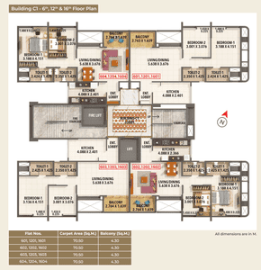 Project Image of 586.63 - 764.24 Sq.ft 2 BHK Apartment for buy in Kumar Princetown Tower C1