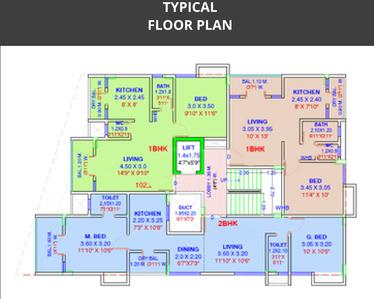 Project Image of 469.2 - 659.29 Sq.ft 1 BHK Apartment for buy in Balaji Blossom
