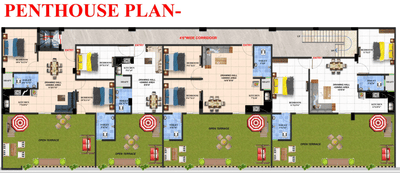 Project Image of 1050.0 - 1710.0 Sq.ft 1 BHK Penthouse for buy in Trinity Orchid Tower
