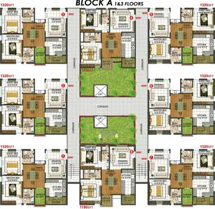 Project Image of 1325.0 - 2115.0 Sq.ft 2 BHK Apartment for buy in Sivaa Shakthi The Lawnz