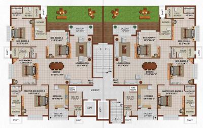Project Image of 1307.0 - 3136.0 Sq.ft 2 BHK Apartment for buy in Pranami Santushti