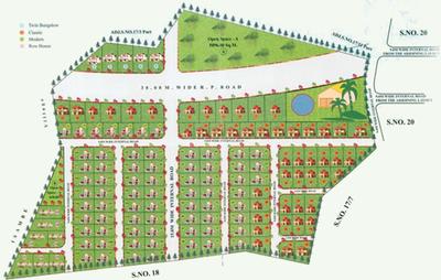 Project Image of 902.66 - 1378.43 Sq.ft 3 BHK Bungalow for buy in Garnet Magic Hill Enclave