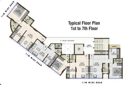 Project Image of 655.0 - 680.0 Sq.ft 1 BHK Apartment for buy in Rajbai Magnus