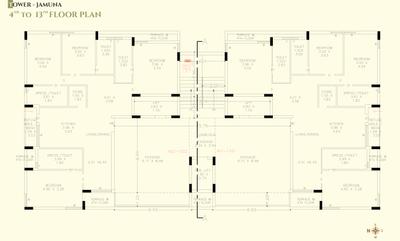 Project Image of 1486.28 - 1522.45 Sq.ft 4 BHK Apartment for buy in Shree Pavitram Prayag