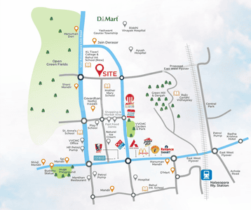 Project Image of 1200 Sq.ft 3 BHK Apartment / Flat for sale in Nalasopara West for Rs. 7500000
