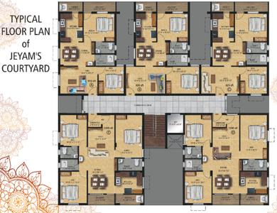 Project Image of 912.0 - 1260.0 Sq.ft 2 BHK Apartment for buy in Jeyams Courtyard