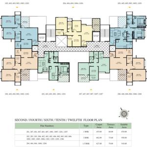 Project Image of 455.0 - 1060.0 Sq.ft 1 BHK Apartment for buy in Rujuta Gloria