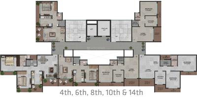 Project Image of 327.0 - 1198.0 Sq.ft 1 BHK Apartment for buy in Apex Landmark