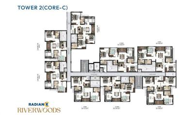 Project Image of 1062.0 - 1560.0 Sq.ft 2 BHK Apartment for buy in Radiance Riverwoods