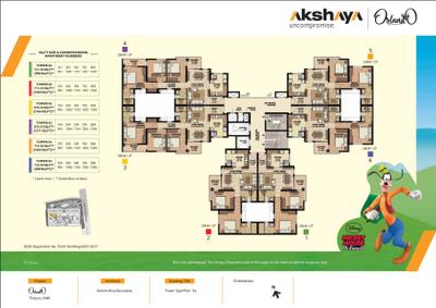 Project Image of 711.45 - 875.53 Sq.ft 2 BHK Apartment for buy in Akshaya Orlando
