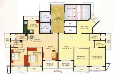 Project Image of 1170.0 - 2650.0 Sq.ft 2 BHK Apartment for buy in Sadguru Platinum