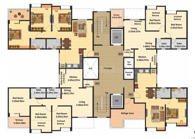 Project Image of 788.0 - 1011.0 Sq.ft 2 BHK Apartment for buy in Nyati Enchante III