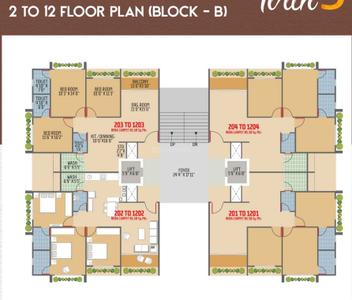 Project Image of 627.75 - 1917.81 Sq.ft 2 BHK Apartment for buy in Tirth 3