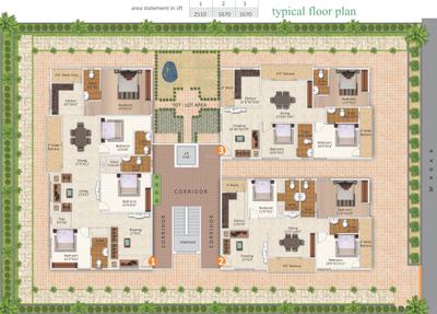Project Image of 1670.0 - 2510.0 Sq.ft 3 BHK Apartment for buy in Reliance Avans Arena
