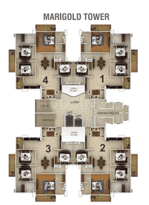 Project Image of 1632.0 - 2287.0 Sq.ft 3 BHK Apartment for buy in  Taj Royale