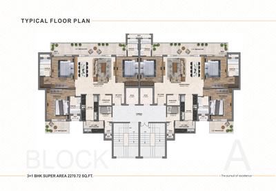 Project Image of 1100 Sq.ft 3 BHK Apartment / Flat for sale in Daun Majra for Rs. 9850000