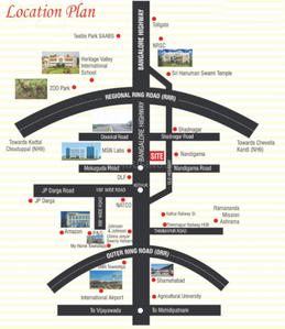 Bhashyam Land Mark County Location Plan 1