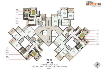 Project Image of 301.0 - 448.0 Sq.ft 1 BHK Apartment for buy in Mohan Areca Wing A B C And D