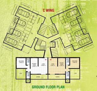 Project Image of 446.0 - 569.0 Sq.ft 1.5 BHK Apartment for buy in Saarvi Nisarg