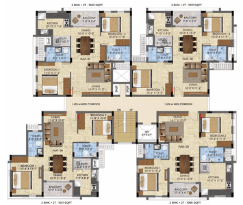 Project Image of 587.0 - 1564.0 Sq.ft 2 BHK Apartment for buy in Radiance The Pride Phase 1