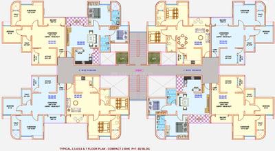 Project Image of 599.01 - 735.18 Sq.ft 2 BHK Apartment for buy in Bhujbal Quadra Town