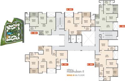Project Image of 774.0 - 960.0 Sq.ft 2 BHK Apartment for buy in Rohan Madhuban II Wings A B C