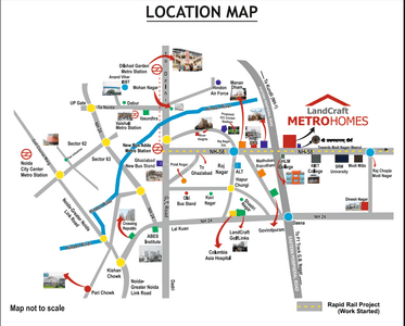 Project Image of 380.0 - 644.0 Sq.ft 1 BHK Apartment for buy in Land Craft Metro Homes Phase 2
