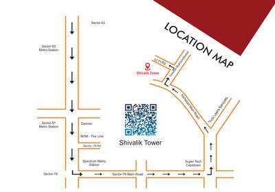 H And S Shivalik Tower Location Plan 1