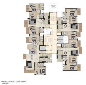 Project Image of 1040.0 - 1770.0 Sq.ft 2.5 BHK Apartment for buy in 9 PBR