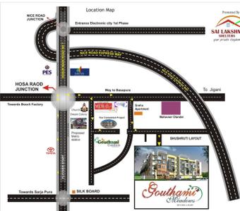 Project Image of 1015.0 - 1380.0 Sq.ft 2 BHK Apartment for buy in Sai Lakshmi Shelters Gouthami Meadows