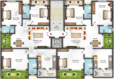Project Image of 1650.0 - 1750.0 Sq.ft 3 BHK Apartment for buy in Elite Park View 27 28
