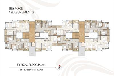 Sankalp Vedas Landmark Vedas Landmark Building No 3 Cluster Plan 2