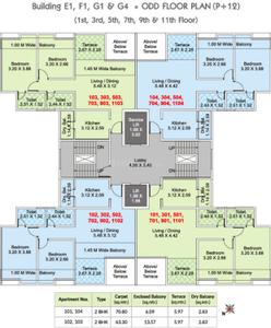 Project Image of 573.0 - 838.0 Sq.ft 2 BHK Apartment for buy in Kumar Corp Park Infinia Phase III
