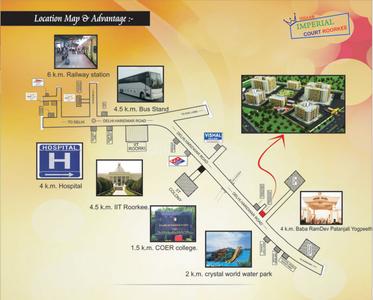 Ishaan Imperial Court Roorkee Location Plan 2
