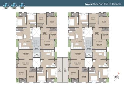 Project Image of 631.09 - 693.84 Sq.ft 2 BHK Apartment for buy in Thakar Vraj Villa Tower A And B