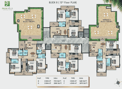 Project Image of 530.0 - 2870.0 Sq.ft 1 BHK Apartment for buy in NK Palm Hills