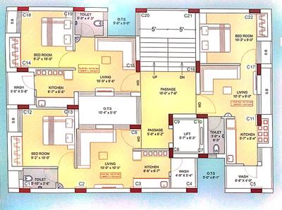 Project Image of 281.05 - 511.72 Sq.ft 1 BHK Apartment for buy in Vision Krishna Square 4
