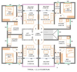 Aditya Durgade Heights Durgade Heights Building A Cluster Plan 1