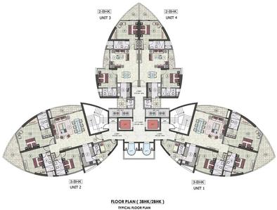 Project Image of 1134.0 - 2906.0 Sq.ft 2 BHK Apartment for buy in Jaypee Tiara Tower