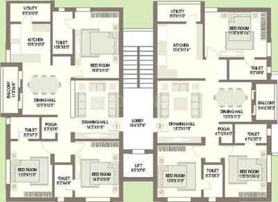 Project Image of 0.0 - 1685.0 Sq.ft 3 BHK Apartment for buy in Alekhya Bird of Paradise