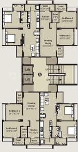 Project Image of 548.0 - 549.0 Sq.ft 2 BHK Apartment for buy in Shree Prerana Padmavati Residency