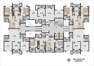 Project Image of 645.0 - 900.0 Sq.ft 1 BHK Apartment for buy in Pawa Blossom