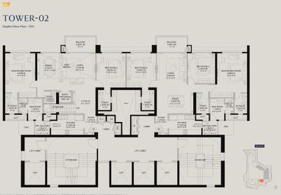 Project Image of 1126.0 - 1511.0 Sq.ft 3 BHK Apartment for buy in DLF The Westpark Phase 1