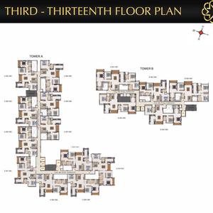 Project Image of 1700.0 - 2443.0 Sq.ft 3 BHK Apartment for buy in Casagrand Flamingo