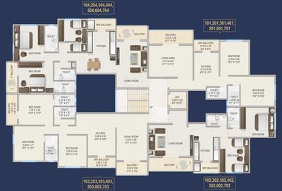 Project Image of 1180.0 - 1550.0 Sq.ft 2 BHK Apartment for buy in Vaidehi Park