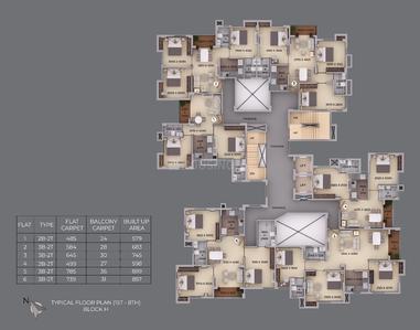 Project Image of 579.0 - 899.0 Sq.ft 2 BHK Apartment for buy in Signum Parkwoods Estate Phase II