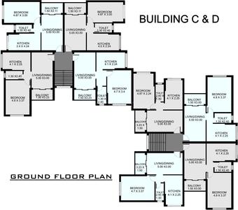 Project Image of 409.67 - 623.66 Sq.ft 1 BHK Apartment for buy in Prabhu Wisteria