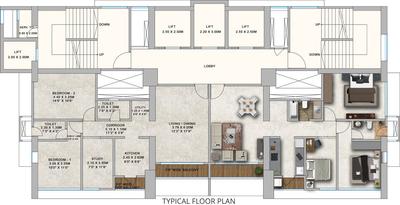 Project Image of 0.0 - 931.0 Sq.ft 2.5 BHK Apartment for buy in Richa Park Mist