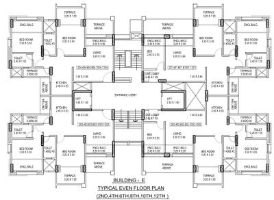 Project Image of 633.35 - 773.6 Sq.ft 2 BHK Apartment for buy in Kumar Piccadilly E Building